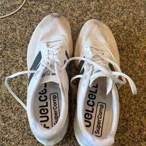 White and Black New Balance FuelCell SuperComp Elite 5 W 10D-   almost new!